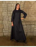 Interiør middelaldertunika model Marita, sort farve