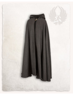 Capa medieval de lana gris modelo Gora