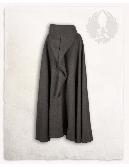 Capa medieval de lana gris modelo Gora