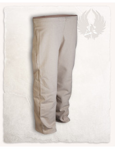 Pantalones medievales en algodón crema modelo Niko (128 cm.)
