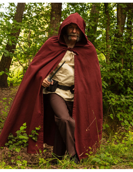 Mittelalterlicher burgunderroter...