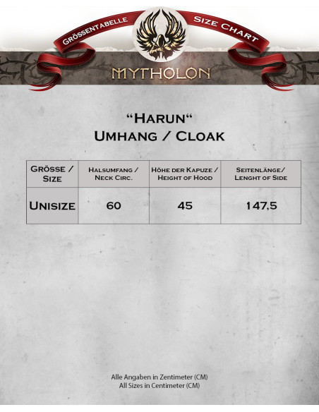 Middeleeuwse bordeaux katoenen mantel...