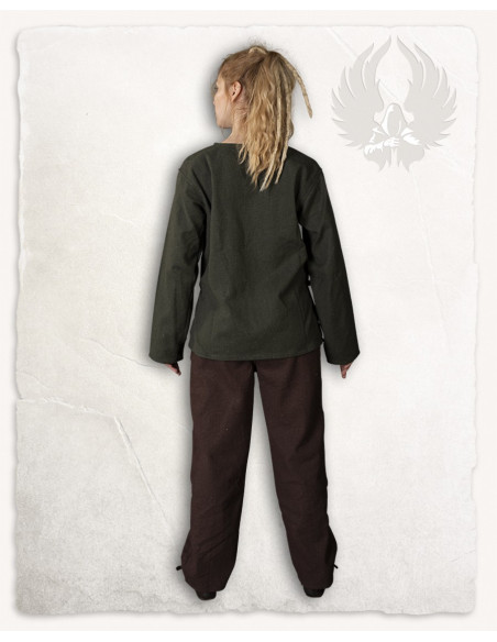 Middeleeuwse broek in bruin katoenen...