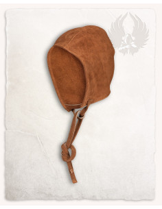 Crespina medieval de campesino Martinus, gamuza marrón claro 2