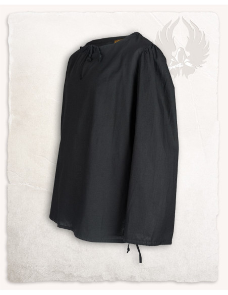 Middeleeuws hemd model Rafael, zwart...