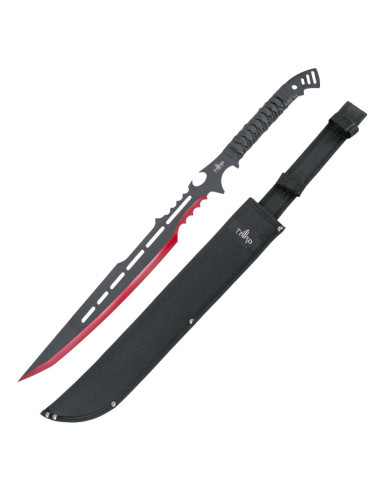 Machete Cortacañas Acero Inox. con Funda de Nylon Cuchillo Táctico  Supervivencia: 18,63 €