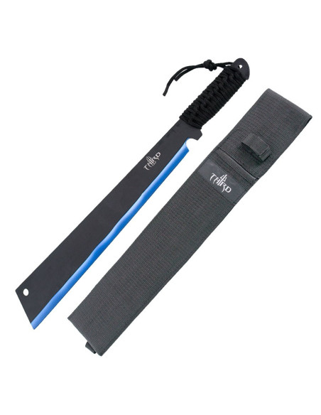 Dritte taktische Machete H0067, schwarz-blaue Klinge