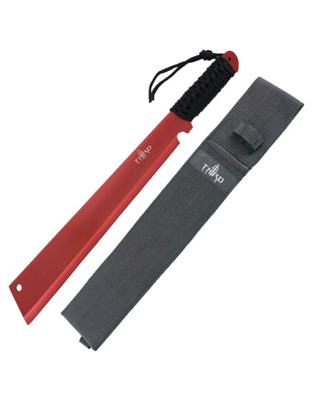 Derde H0067 tactische machete, rood mes