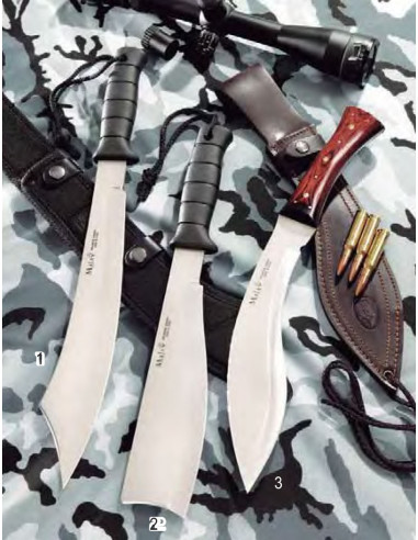 Set Machete cortacañas y 2 cuchillos lanzadores ⚔️ Tienda-Medieval