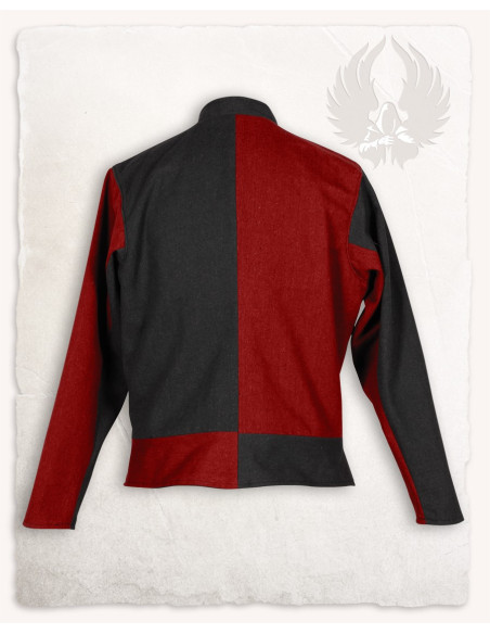 Tweekleurig rood-bordeauxrood...