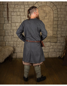 Middeleeuwse grijze wollen gekruiste tuniek, model Shapur 2