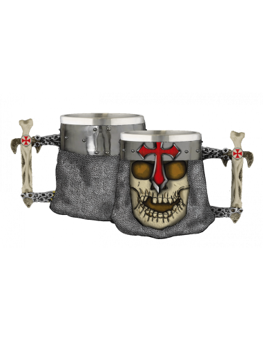 Templar Cross Skull Mok, decoratief (1 stuk)