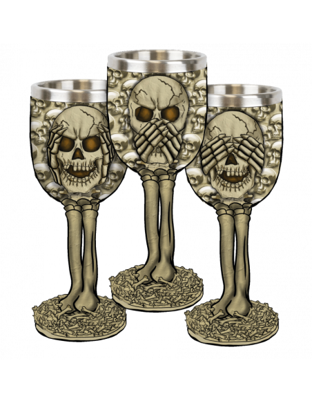 Kop med tre kranier, dekorative (1...