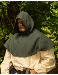 Gugel of Scandinavische kap model Notker, groen