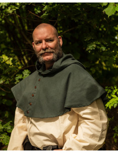 Gugel o capucha nórdica modelo Notker, verde 2