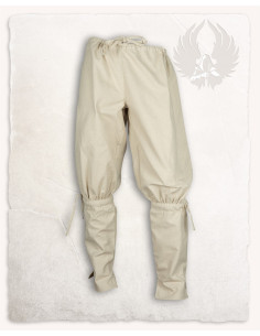 Mittelalterliche Baumwollhose Modell Ketill, naturweiß 2