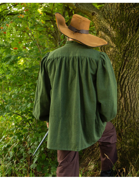 Middeleeuws overhemd met strikbandjes...