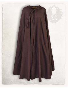 Capa medieval en algodón marrón modelo Rudolf
