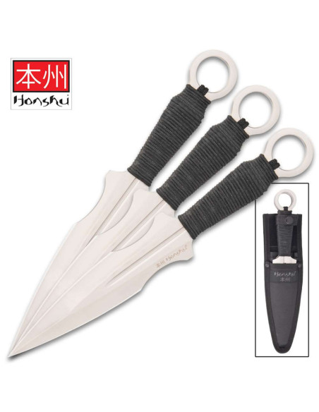 Set van 3 Kunais Honshu met koffer