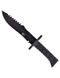 Cuchillo de caza SCK hoja acero inox. punta dentada (34 cm.)