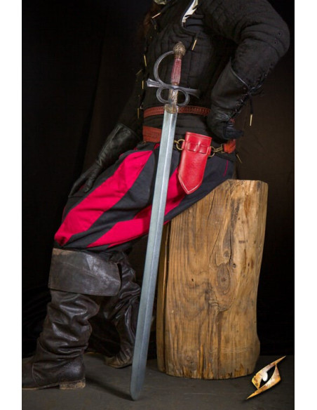 Rapier latex sværd Rillet model rødt...