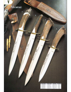 Alcaraz knive med hjortegevir skaft