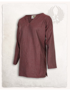 Viking tuniek visgraatpatroon model Tronde, bordeaux 2