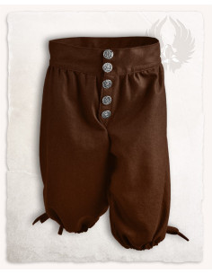 Pantalones pirata en lana modelo Tilly, marrones 2