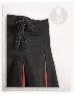 Falda medieval bicolor modelo Isabell (negro-burdeos) 2