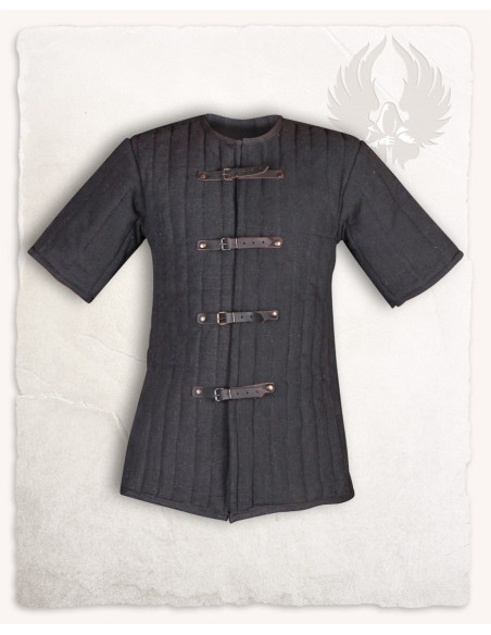 Schwarzer mittelalterlicher Gambeson...