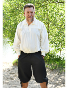 Capribukser med snørebånd Jonte model, sort farve