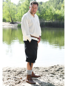 Capri broek met veters model Jonte, kleur zwart 2