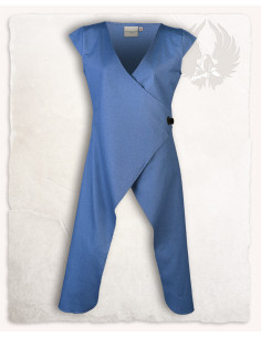 Túnica para mujer en algodón azul modelo Vysera