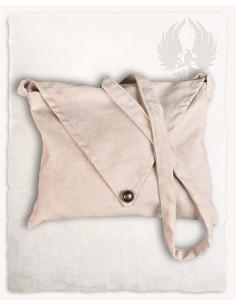 Bolsa de hombro medieval modelo Helbig, color crema 2