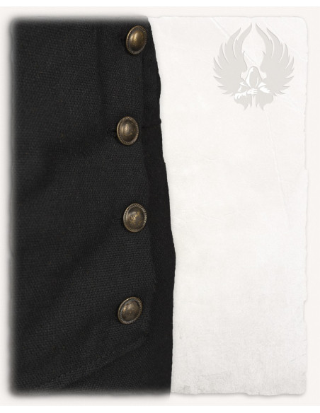 Schwarze Piratenhose aus Baumwolle,...