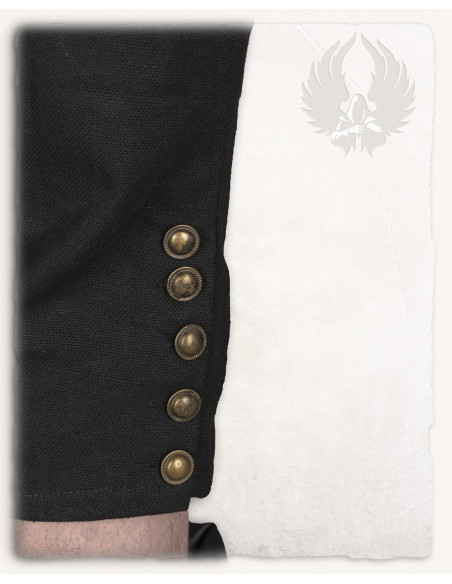 Schwarze Piratenhose aus Baumwolle,...