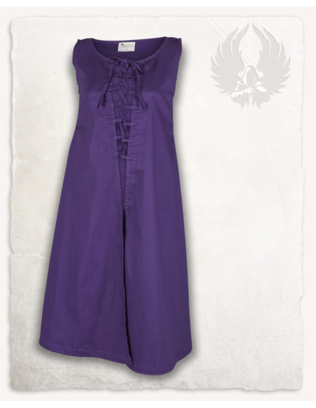 Vestido medieval morado modelo Leandra
