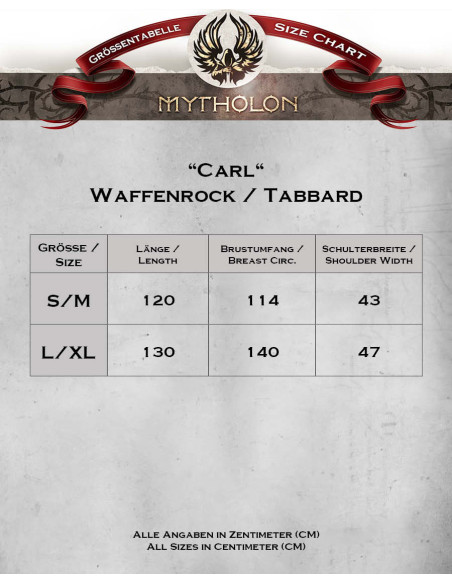 Middelalderlig bomulds tunika Carl...