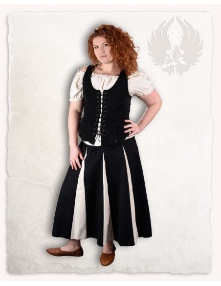 Mittelalterliche cremefarbene Bluse...