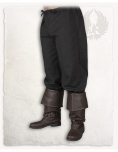 Middeleeuwse broek in zwart katoenen Kasimir model
