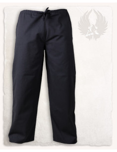 Mittelalterliche Hose aus schwarzer Baumwolle, Modell... 2