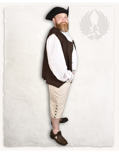 Pantalones pirata algodón crema modelo Franklin