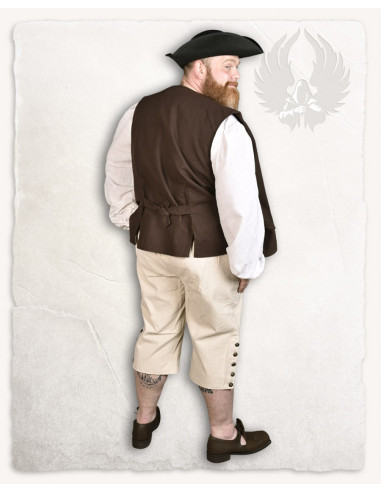 Pantalones pirata algodón crema modelo Franklin