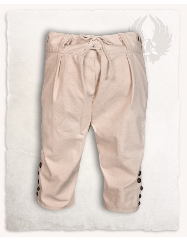 Pantalones pirata algodón crema modelo Franklin