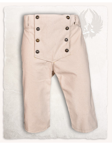 Pantalones pirata algodón crema modelo Franklin