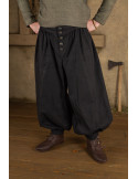 Hose mit weitem Bein, Modell Ataman – schwarz