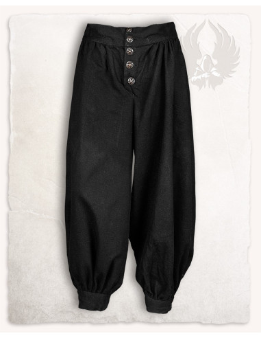 Hose mit weitem Bein, Modell Ataman – schwarz