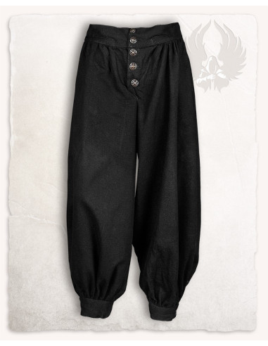 Wijde broek model Ataman - zwart