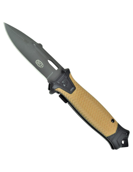 Feltkniv assisteret brunt skaft (i...