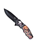Navaja táctica asistida SCK calaveras (largo 19,8 cm.)